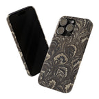 Black Italian Marble Design Slim iPhone 17 + all models Phone Cases