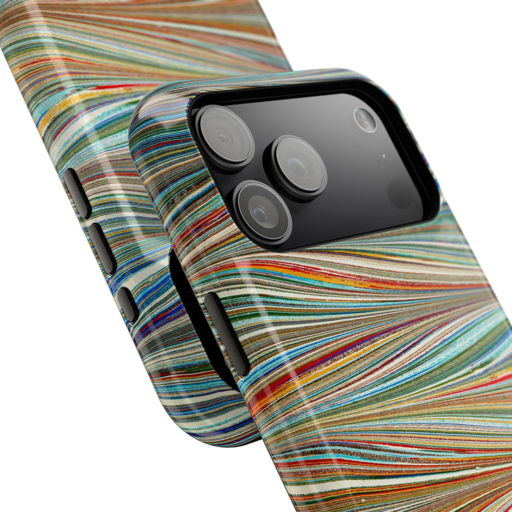 Traditional Hand-Marbled Florentine Multi-Colored Dual Layer Phone Case