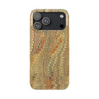 Phone Cases - Golden Fall Neutrals Italian Marbled Design, Gift for Art Lovers, Customizable and Stylish