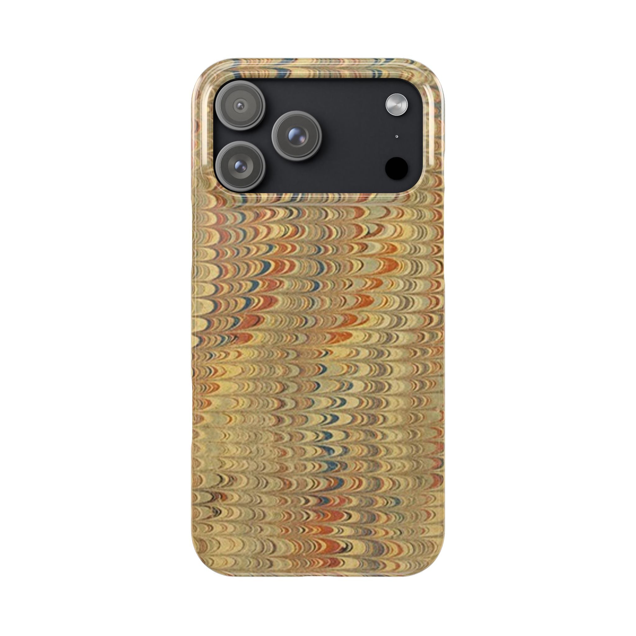 Phone Cases - Golden Fall Neutrals Italian Marbled Design, Gift for Art Lovers, Customizable and Stylish