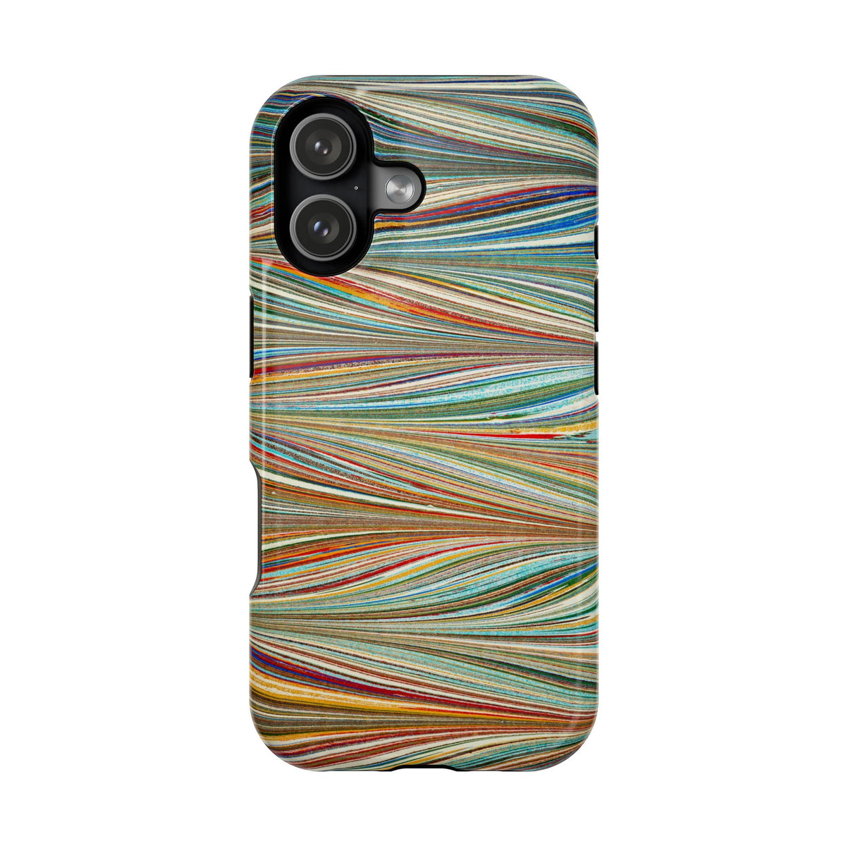 Traditional Hand-Marbled Florentine Multi-Colored Dual Layer Phone Case