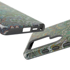 Green Peacock Marbled Phone Case — "Tough Cases" Ultra-Tough Protective Cover