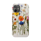 Floral Phone Cases, Slim Protective Cover, Pressed Flowers Design, iPhone 17 Case, Botanical Phone Accessories, Floral Theme Phone Case