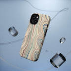 Italian Beige & Blue Marble Phone Case — Impact-Resistant Durable Case for Apple & Samsung