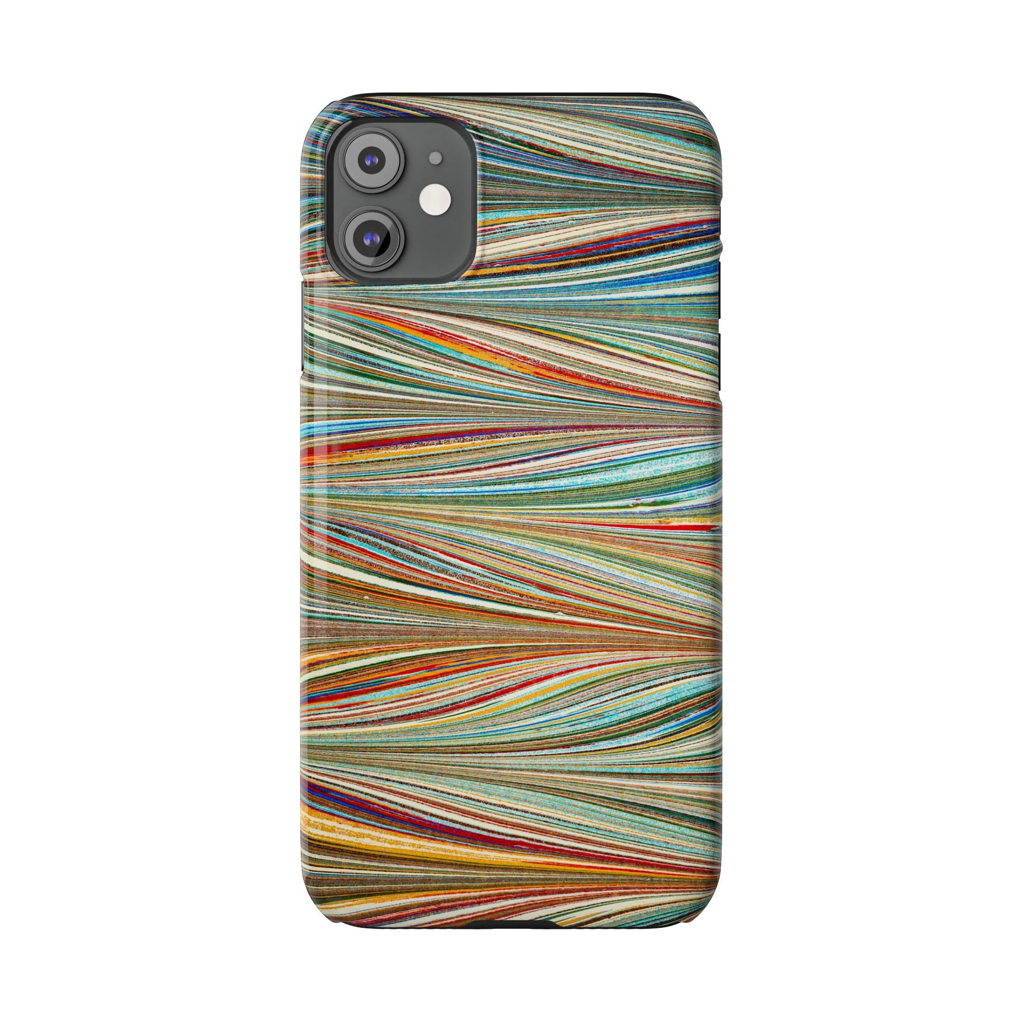 Traditional Hand-Marbled Florentine Multi-Colored Artwork for iPhone 17 and all sizes of iPhones