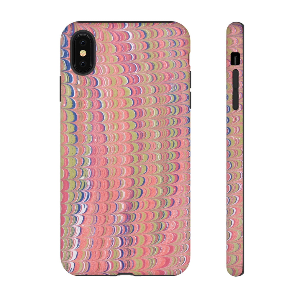 Pink Pastels Feather Marbled Vintage Design iPhone 16 + Samsung + Apple + Google - all models