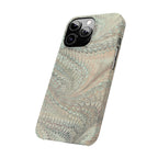 Mint + Green Italian Marbled Phone Case, Mag Safe