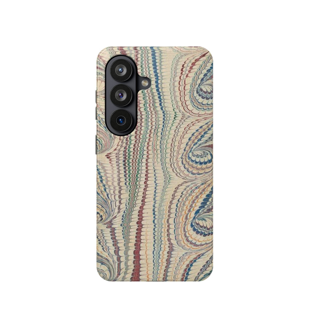 Italian Beige & Blue Marble Phone Case - Dual Layer Case - Impact-Resistant Durable Case for Apple & Samsung