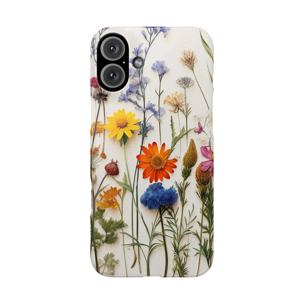 Floral Phone Cases, Pressed Flowers Design, iPhone 17 Case, Botanical Phone Accessories