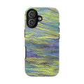 Lime Green + Lavender Florentine Marble Design - Dual Layer - Matte or Glossy