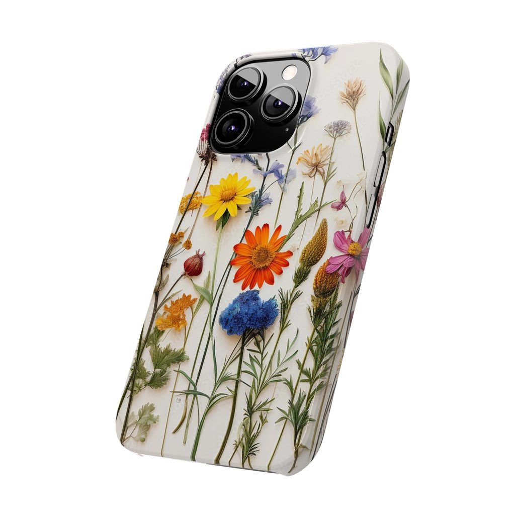 Floral Phone Cases, Pressed Flowers Design, iPhone 17 Case, Botanical Phone Accessories