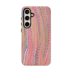 Pink Pastels Feather Marbled Vintage Design iPhone 16 + Samsung + Apple + Google - all models