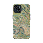 Green Pastel Italian Marble Design Magnetic MAG SAFE High Impact iPhone Cases