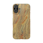 Phone Cases - Golden Fall Neutrals Italian Marbled Design, Gift for Art Lovers, Customizable and Stylish