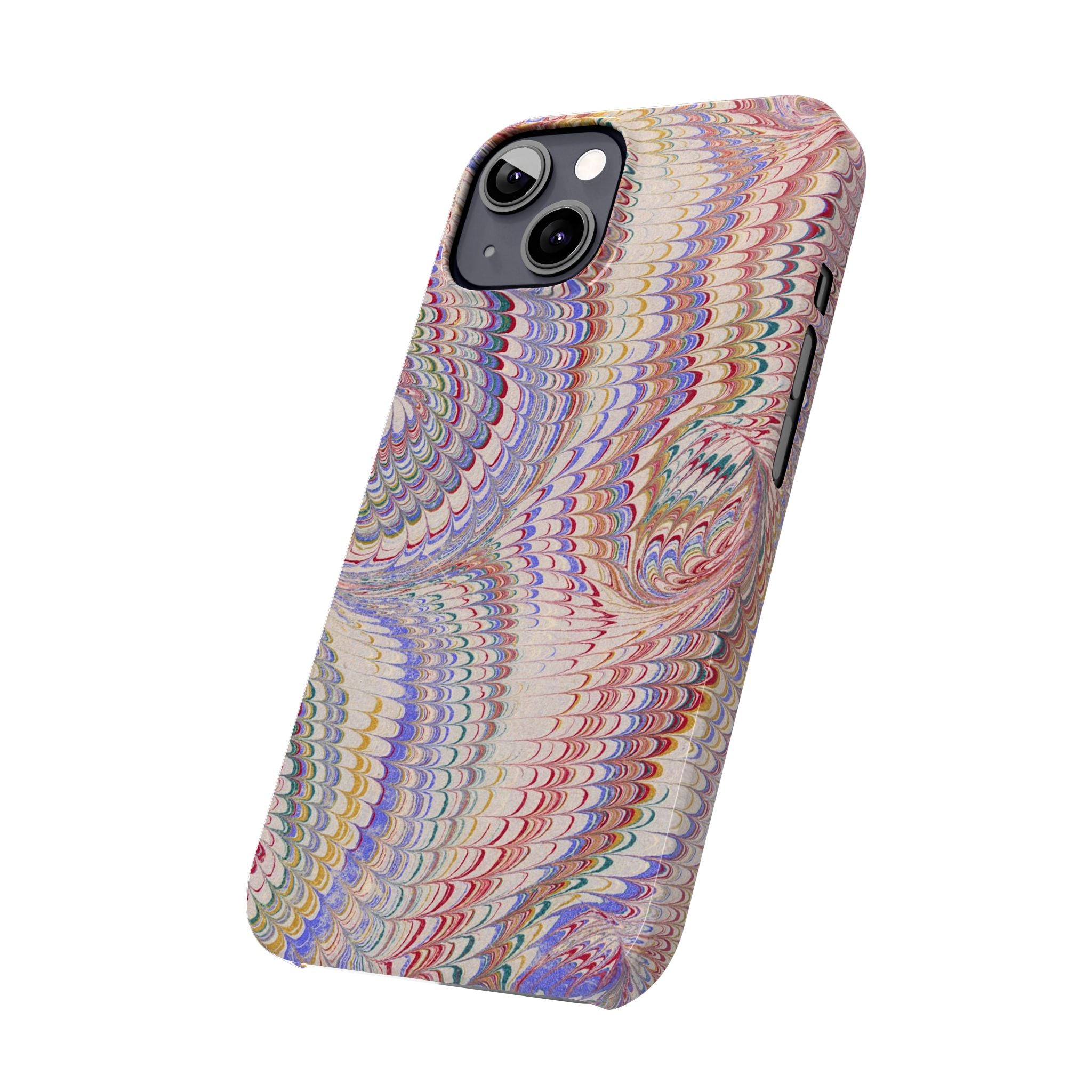 Pink Pastel Marbled Design, Italy Feather IPHONE17 + All Phone Cases