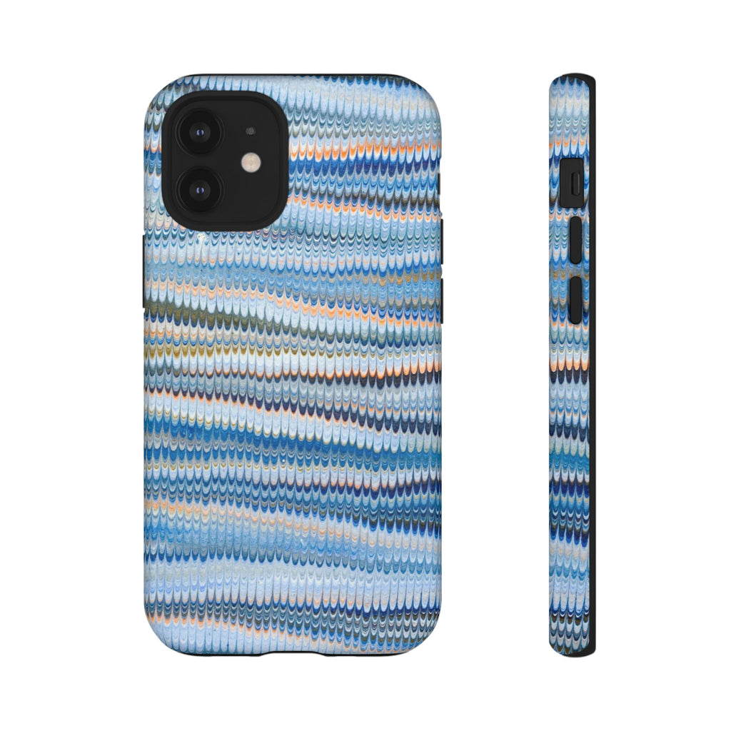 Blue Marbled Vintage Marbled Design - Tough Cases