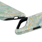 Mint Green Marbled Swirl Phone Case - Dual Layer