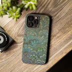 Green Peacock Marbled Phone Case — "Tough Cases" Ultra-Tough Protective Cover