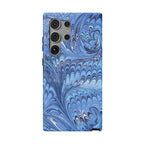 Blue Marbled Swirl Phone Case - Dual Layer Case