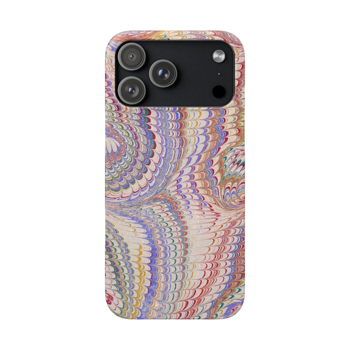 Pink and Lavender Marbled Swirl Phone Case - Single Layer Slim Case