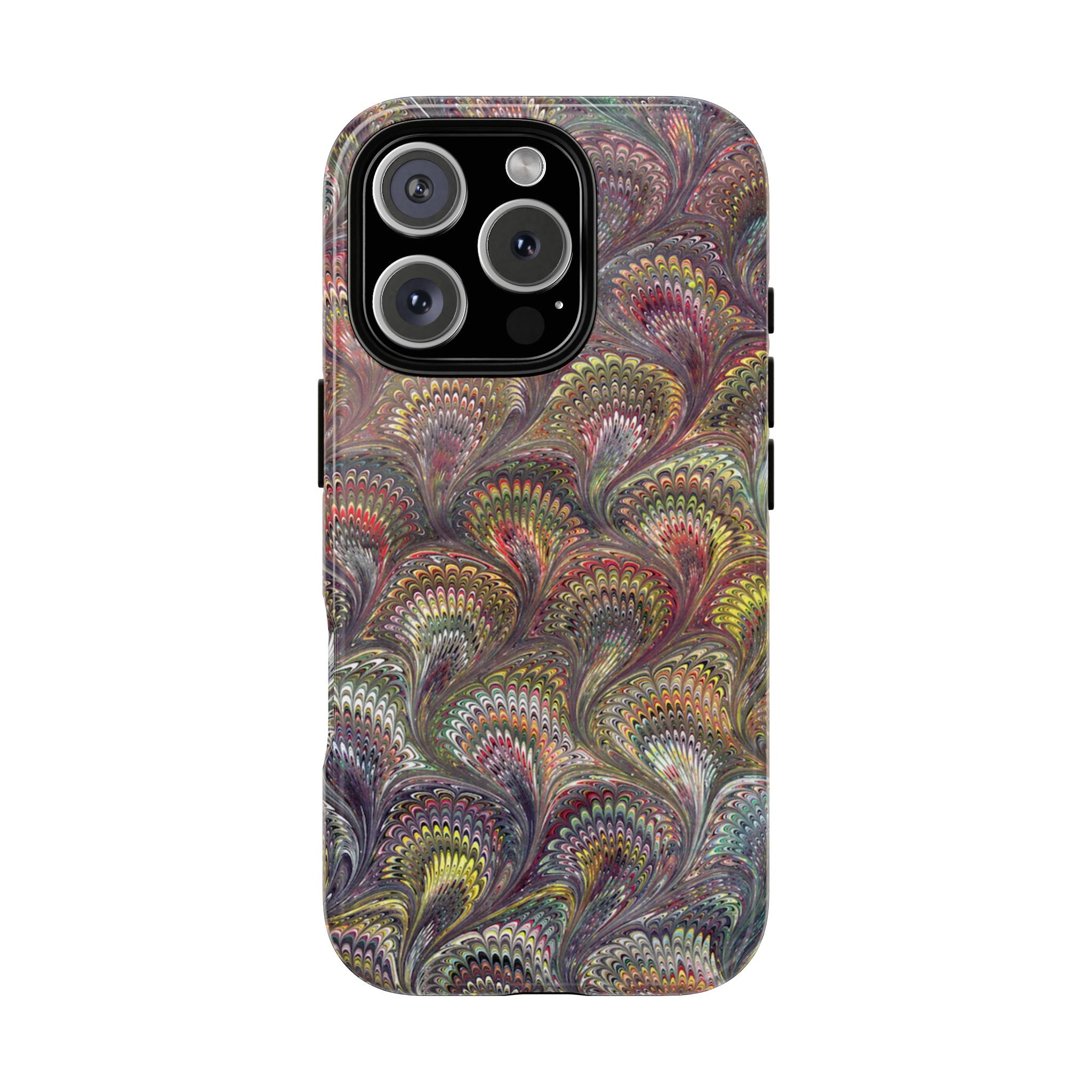 Vintage Chevron Marbled Pattern - Multi-Color Phone Case