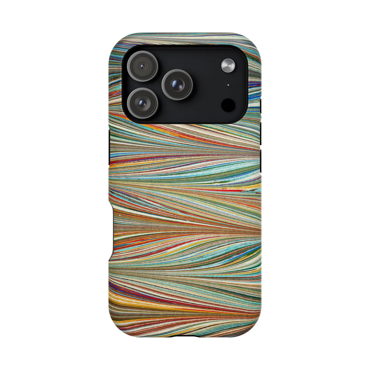 Traditional Hand-Marbled Florentine Multi-Colored Dual Layer Phone Case