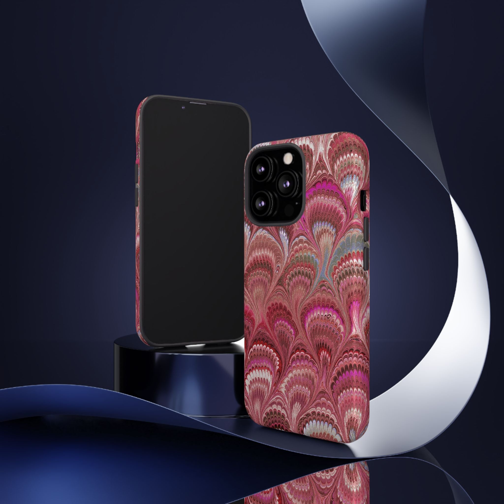 Shades of Pink Marbled Phone Case — Tough Protective Phone Cover