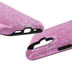 Pink + White Marble Phone Case - Dual Phone Case Design