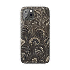 Black Italian Marble Design Slim iPhone 17 + all models Phone Cases