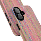 Pink Pastels Feather Marbled Vintage Design iPhone 16 + Samsung + Apple + Google - all models