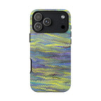 Lime Green + Lavender Florentine Marble Design - Dual Layer - Matte or Glossy