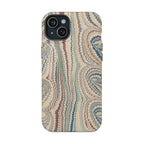 Italian Beige & Blue Marble Phone Case — Impact-Resistant Durable Case for Apple & Samsung