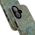 Green Peacock Marbled Phone Case — "Tough Cases" Ultra-Tough Protective Cover