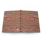 Vintage Italian Marble Hardcover Journal — Burgundy, Brown & Green Matte Notebook