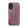 Burgundy and Lavender Hues Italian Vintage Marble Design Phone Case for Apple + Samsung
