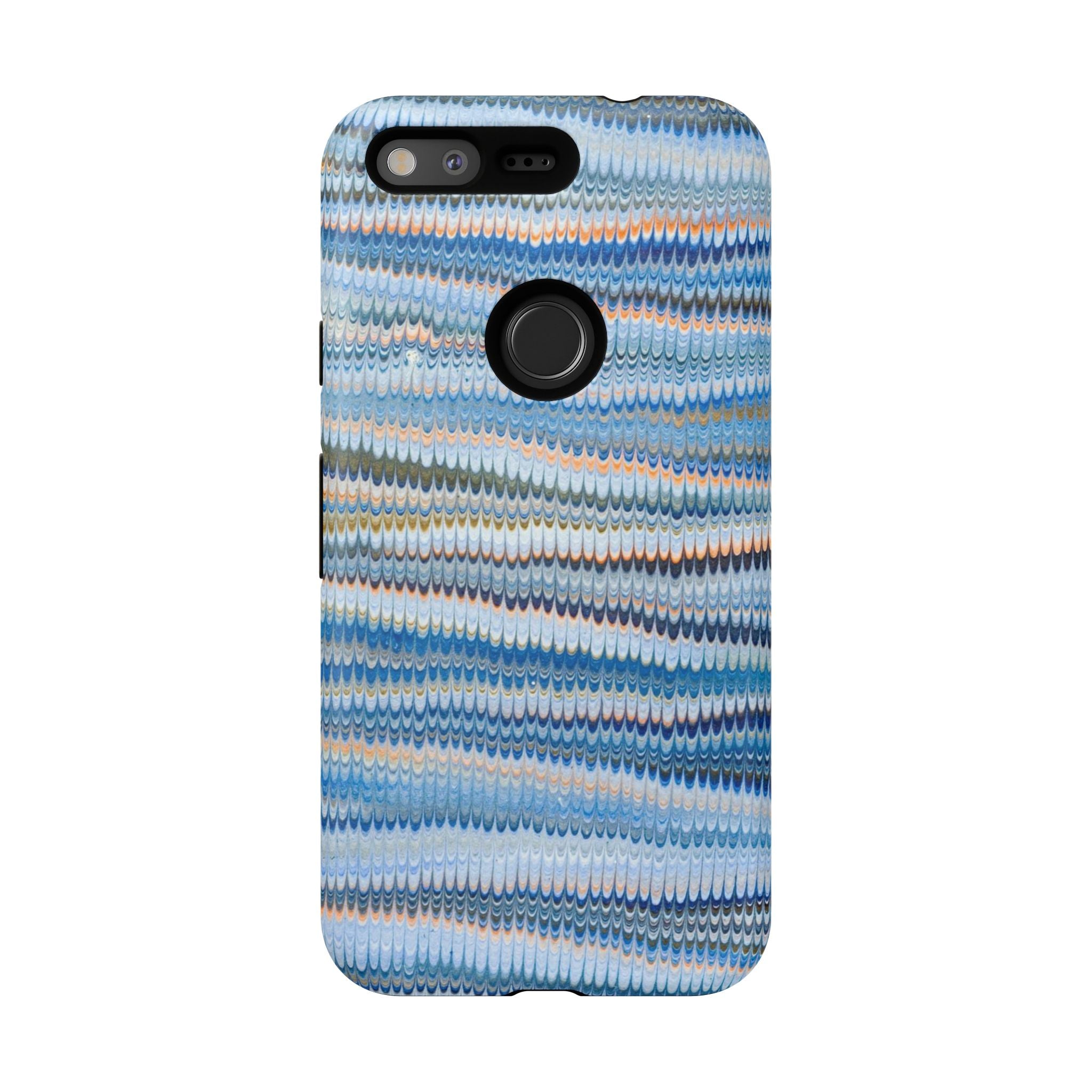 Blue Marbled Phone Cases iPhone + Samsung - all models, Vintage Marbled Design - Tough Cases