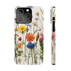 Floral Phone Cases, Pressed Flowers Design, iPhone 17 Case, Botanical Phone Accessories