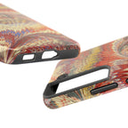 Marbled Swirl Tough Phone Case - Red Rust Orange Fall Colors, Heavy Duty Case. Alternative: Protective Phone Cover, Durable Smartphone Case,