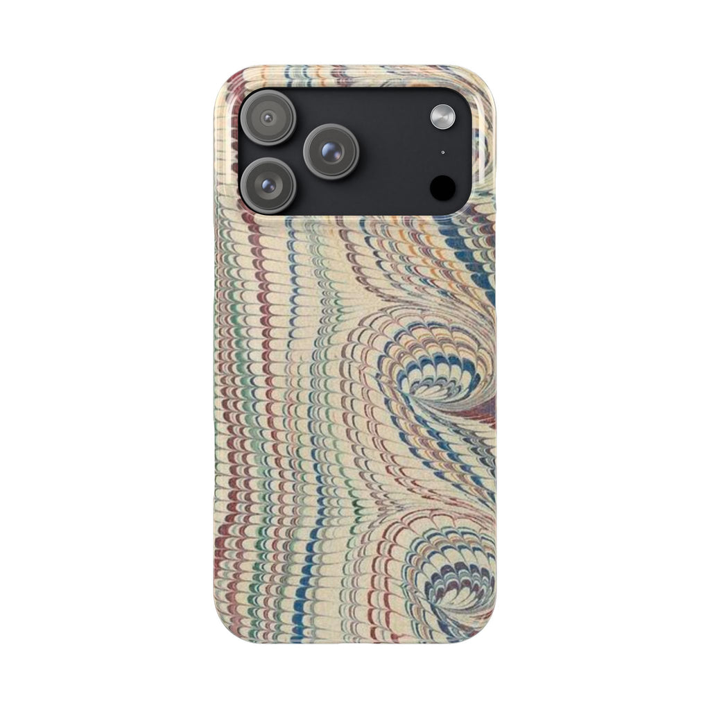 Beige and Neutrals Italian Vintage Marbled Paper Design on iPhone 17 + All Cases