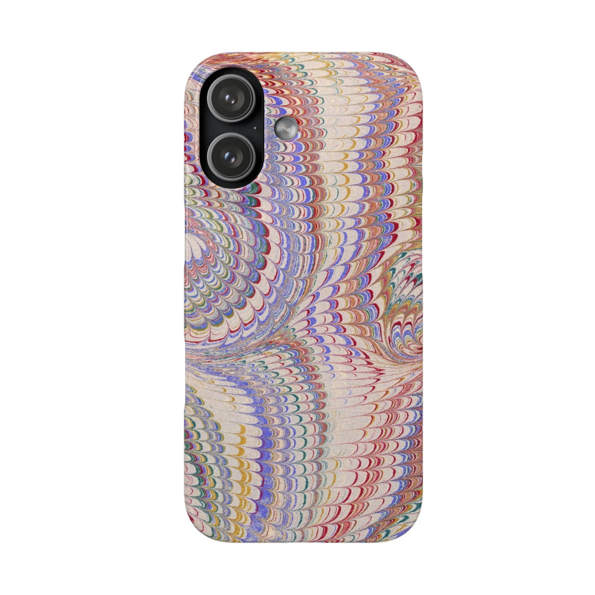 Pink and Lavender Marbled Swirl Phone Case - Single Layer Slim Case