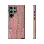 Pink Pastels Feather Marbled Vintage Design iPhone 16 + Samsung + Apple + Google - all models