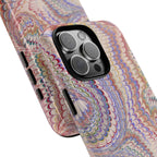 Vintage Pastel Pink Marbled Swirl - Dual Layer Tough Phone Cases