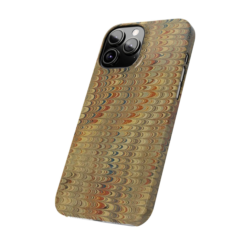Phone Cases - Golden Fall Neutrals Italian Marbled Design, Gift for Art Lovers, Customizable and Stylish