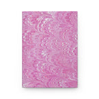 Pink Vintage Italian Feather Marble Design Hardcover Journal Matte