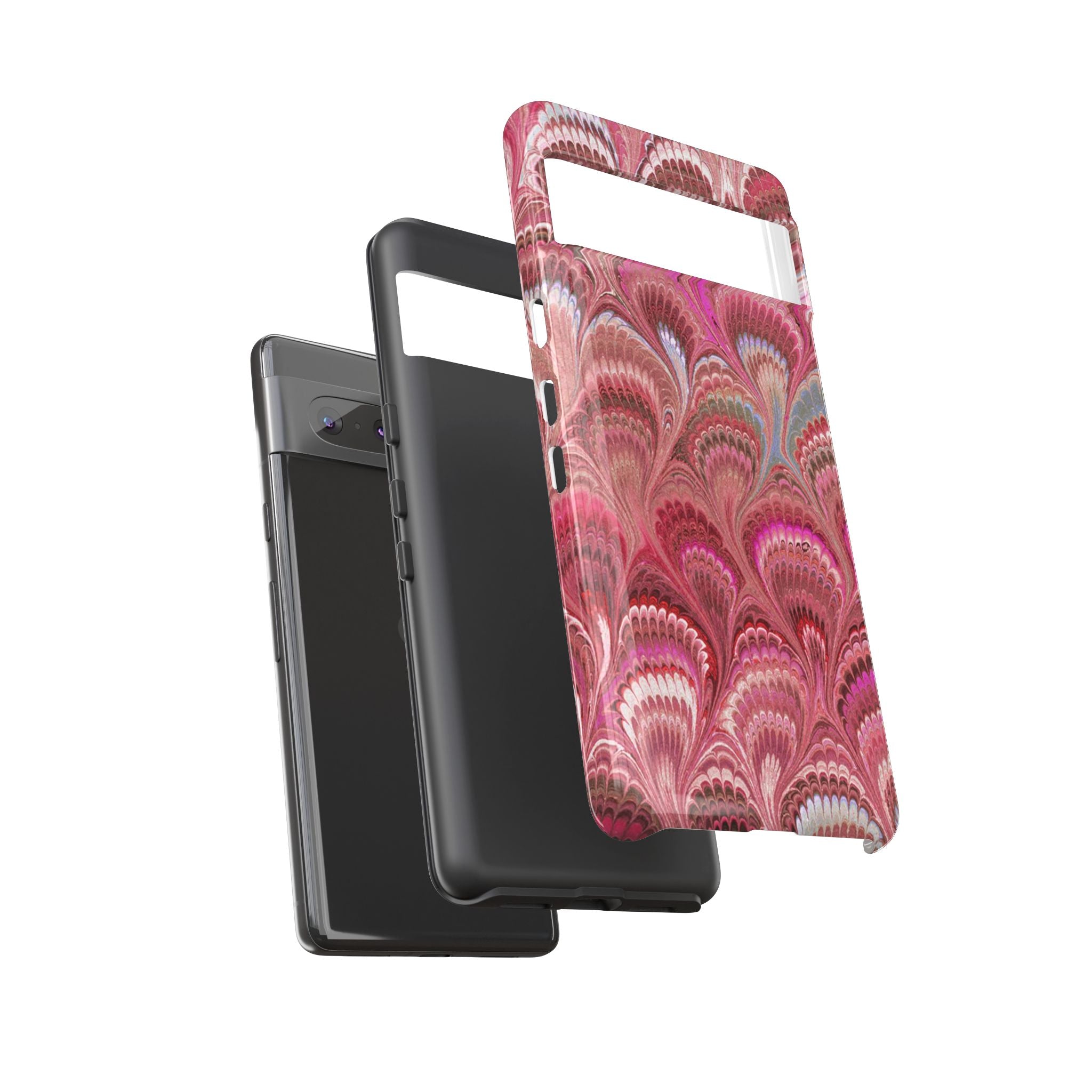 Shades of Pink Marbled Phone Case — Tough Protective Phone Cover