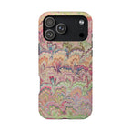 Marbled Pastel Pink and Green Impact-Resistant Phone Case for Apple + Samsung