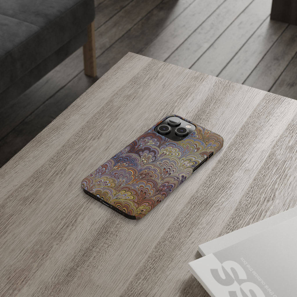 Italian Marbled Design, Multi-Colored Pallet, Slim Phone Cases, Case-Mate