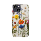 Floral Phone Cases, Slim Protective Cover, Pressed Flowers Design, iPhone 17 Case, Botanical Phone Accessories, Floral Theme Phone Case