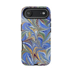 Periwinkle + Gold Italian Marble Design - Dual Layer Tough Phone Cases