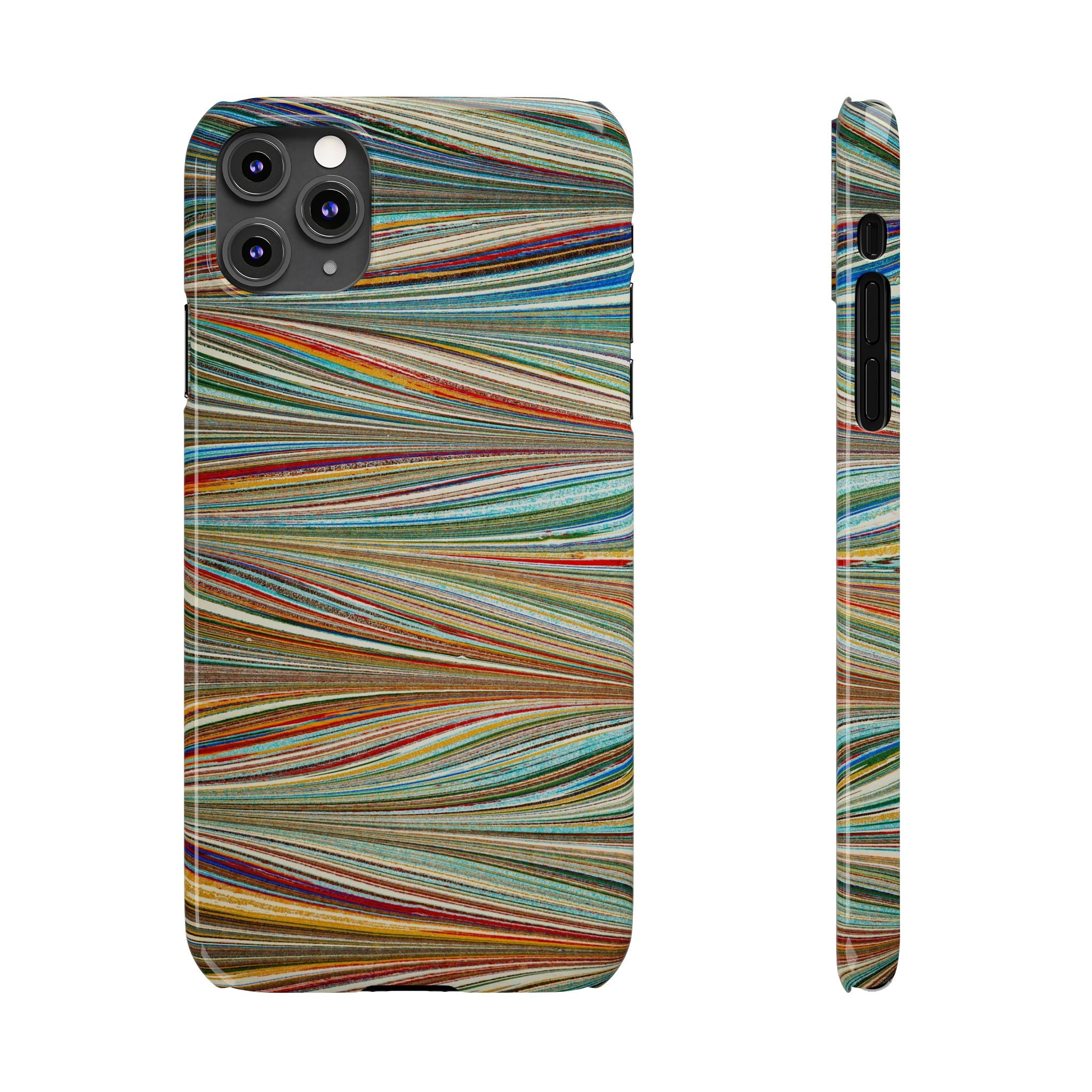 Traditional Hand-Marbled Florentine Multi-Colored Artwork for iPhone 17 and all sizes of iPhones